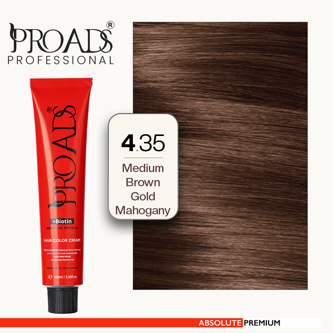 Proads Hair Color Cream 4.35 - 100 ml