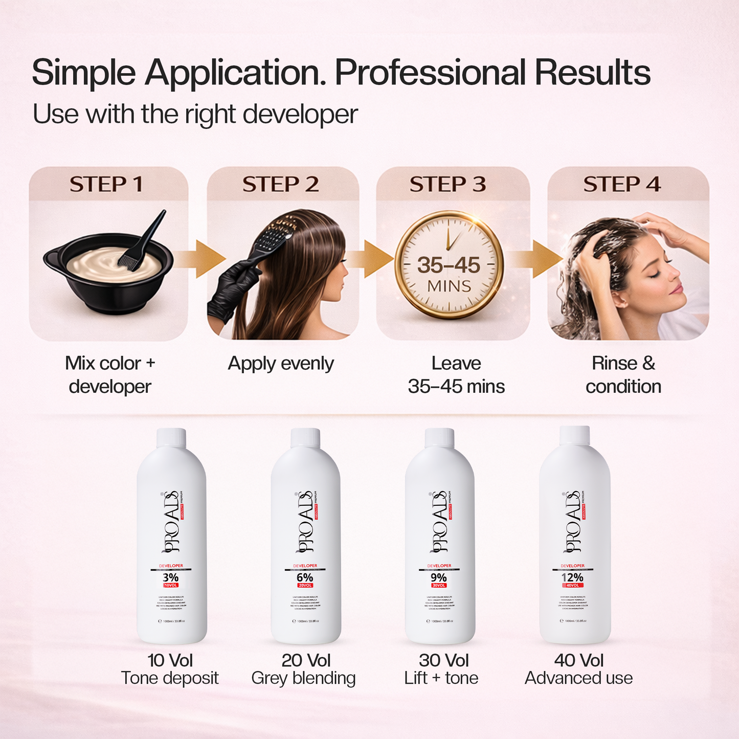 PROADS Biotin Hair Color 5.99 Light Brown Violet