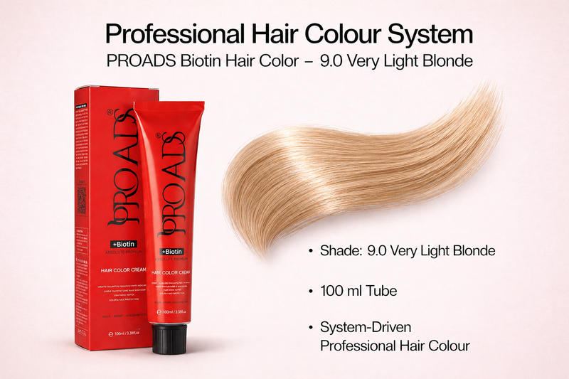 PROADS Biotin Hair Color 9.0 Very Light Blonde image 1