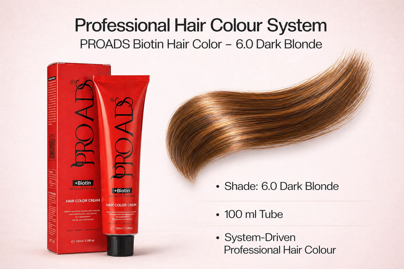 PROADS Biotin Hair Color 6.0 Dark Blonde image 1