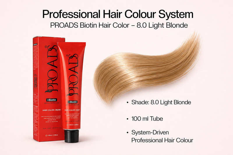 Proads Hair Color Cream 8.0 - 100 ml image 1