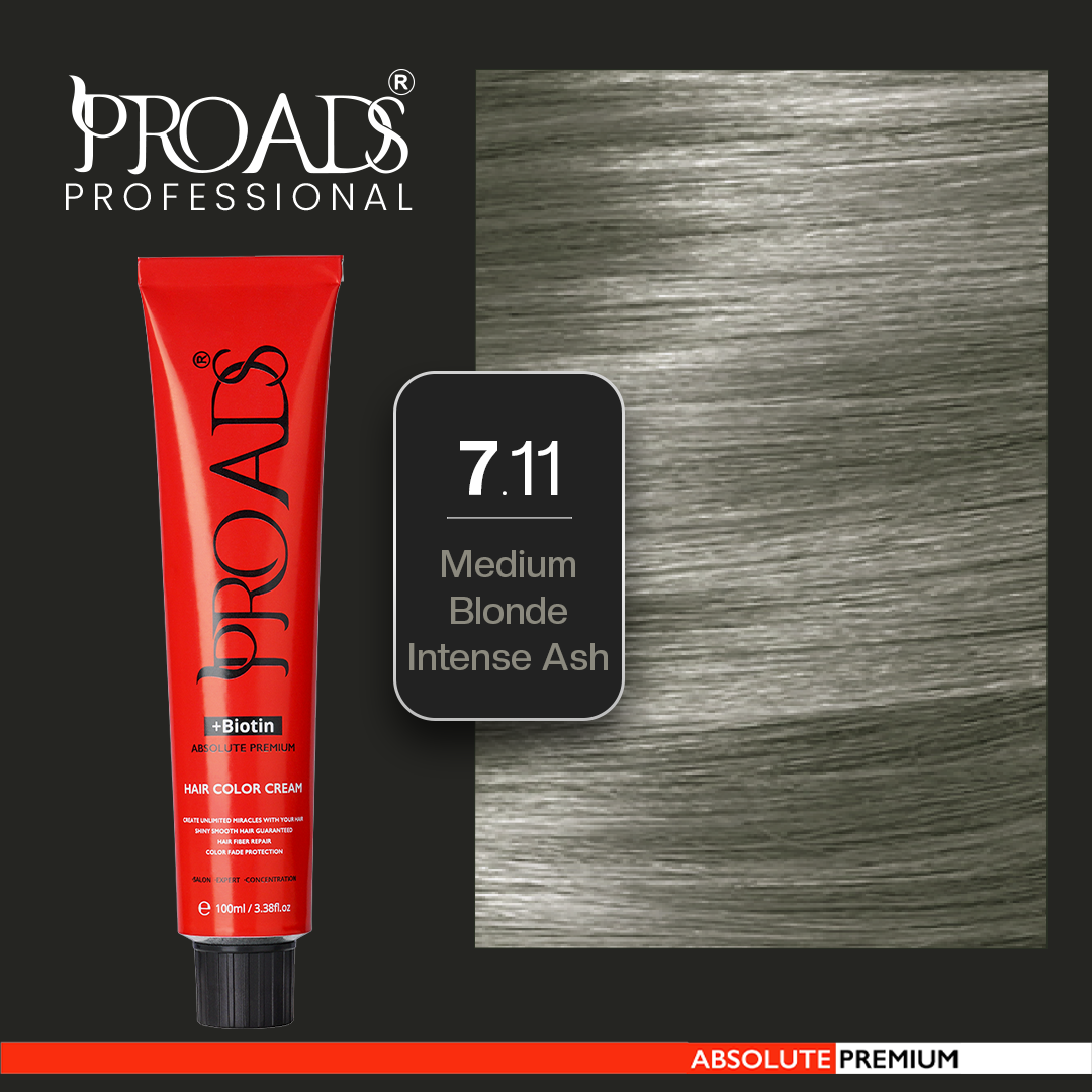 Proads Hair Color Cream 7.11 100 ml