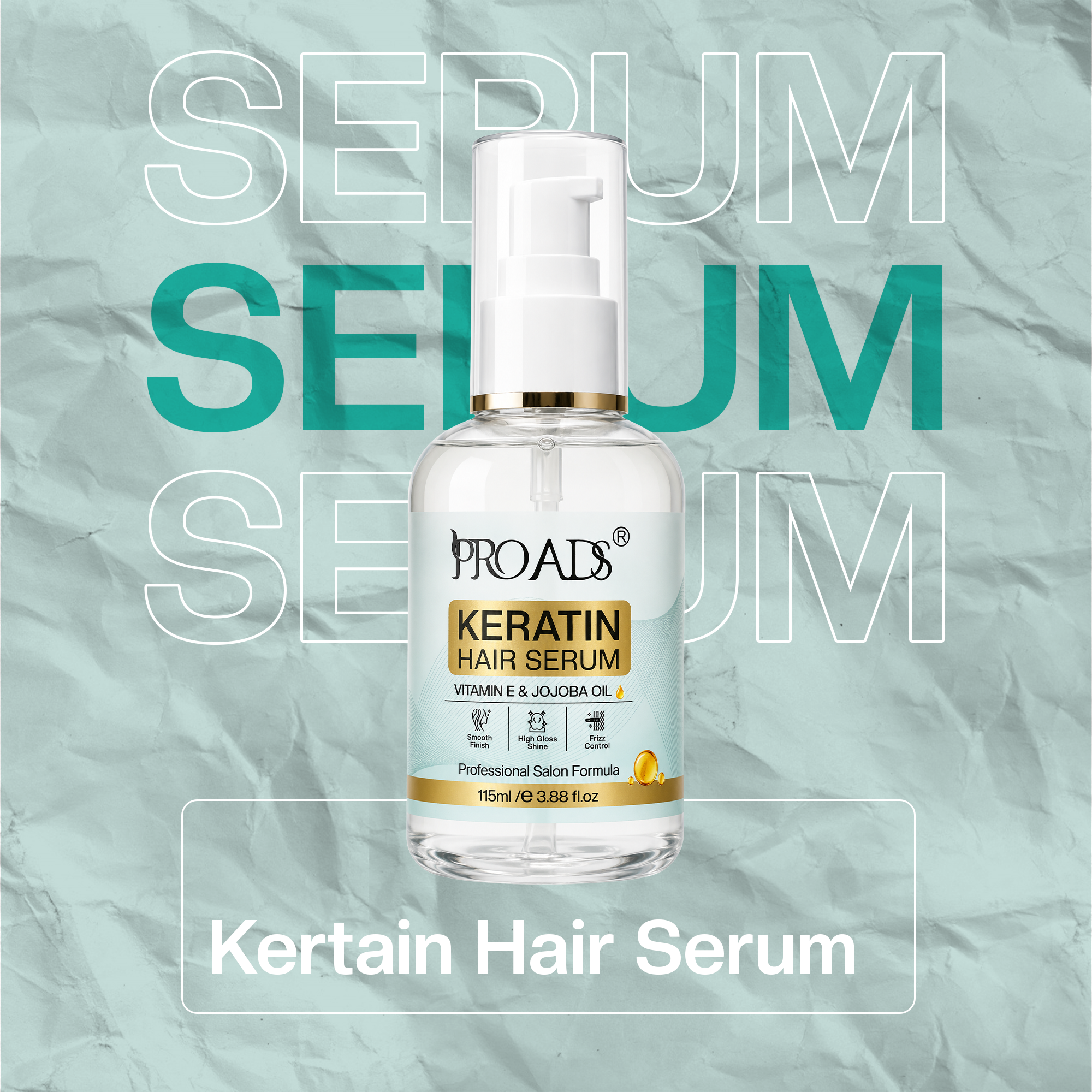 PROADS Keratin Serum 115ml – Frizz Control & Shine