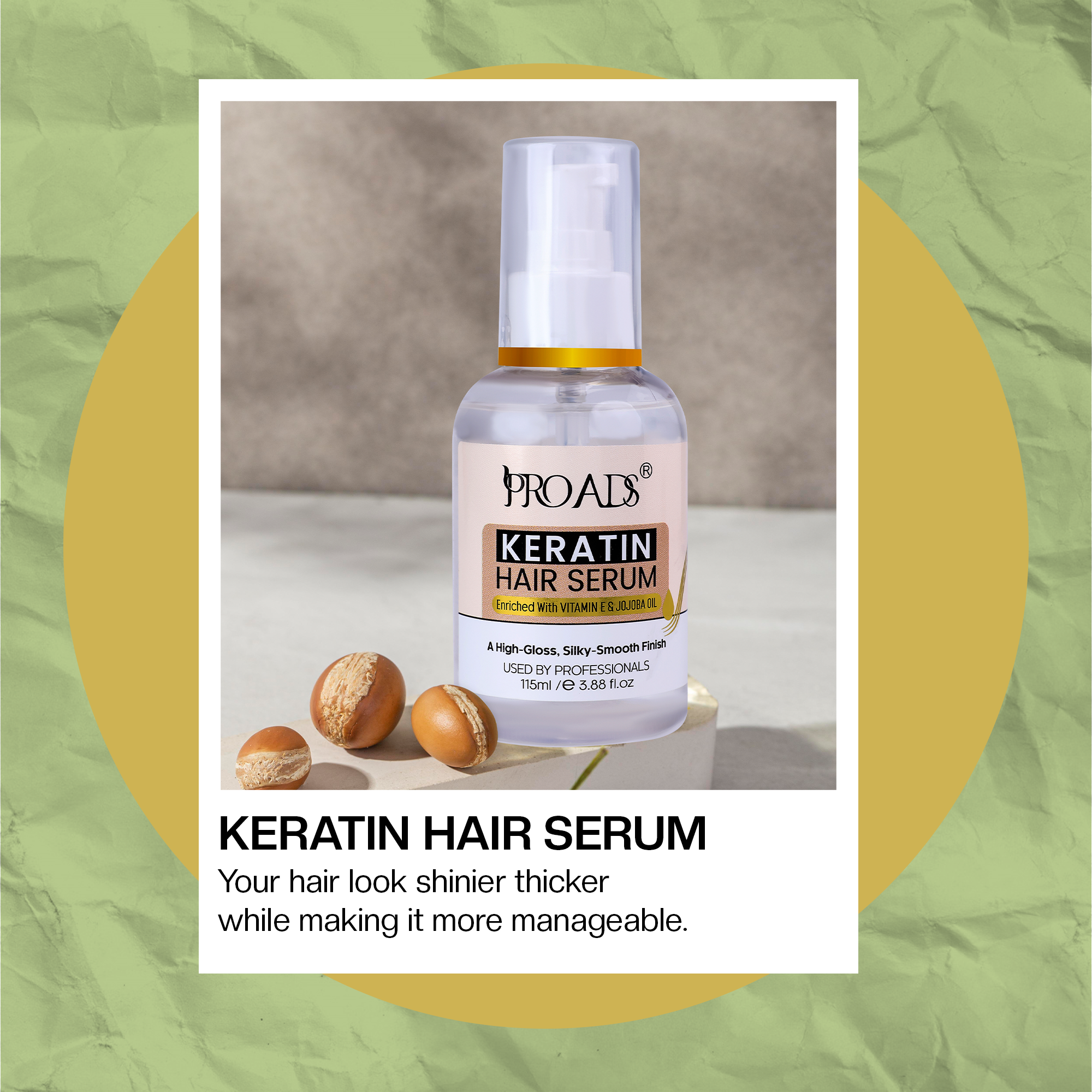 Keratin Serum 115ml – Frizz Control & Shine