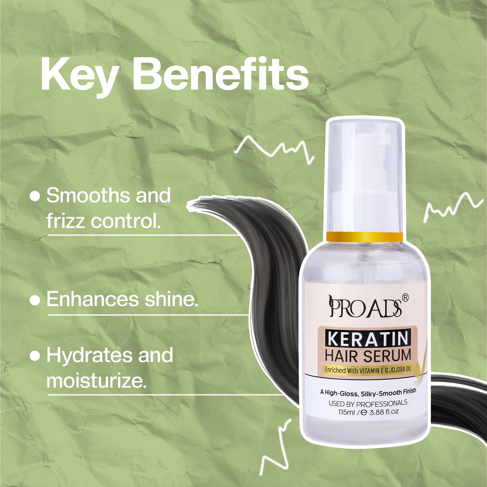 Keratin Serum 115ml – Frizz Control & Shine