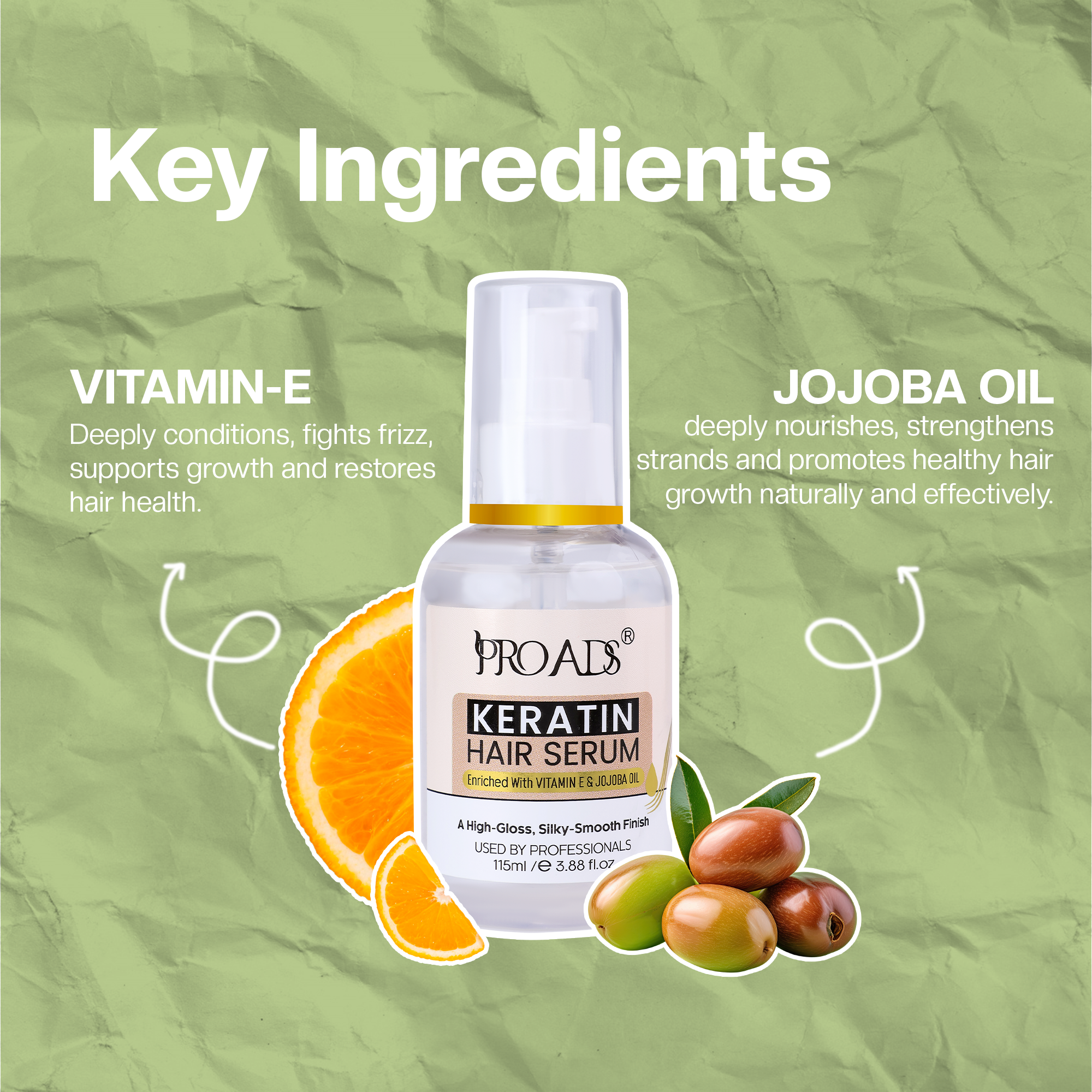 Keratin Serum 115ml – Frizz Control & Shine