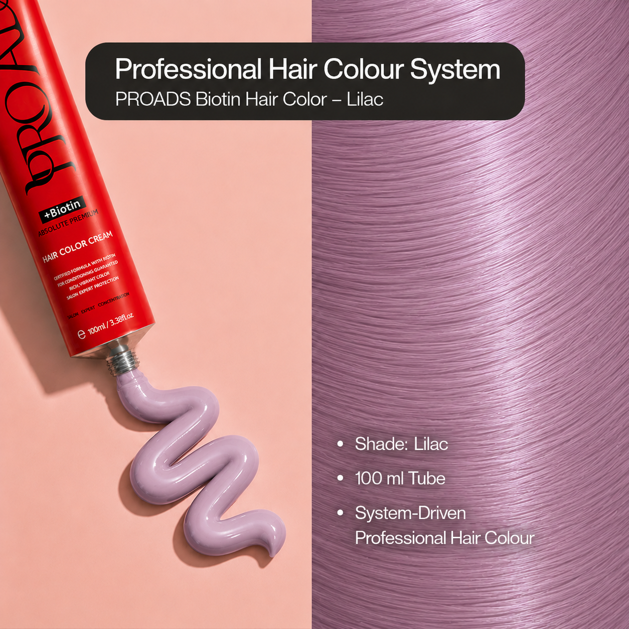 PROADS Professional Biotin Hair Color Lilac