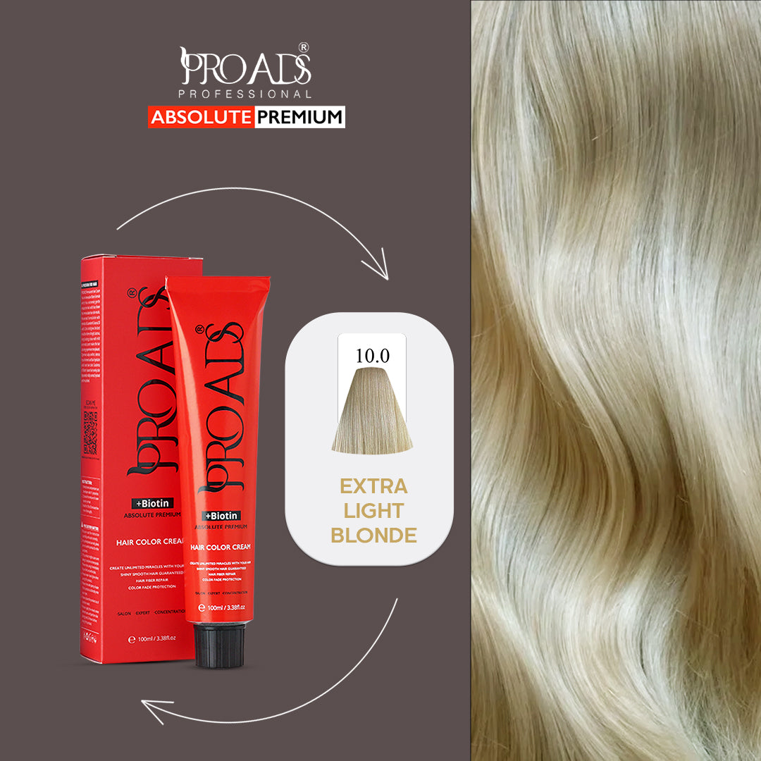 PROADS HAIR COLOR CREAM 10.0