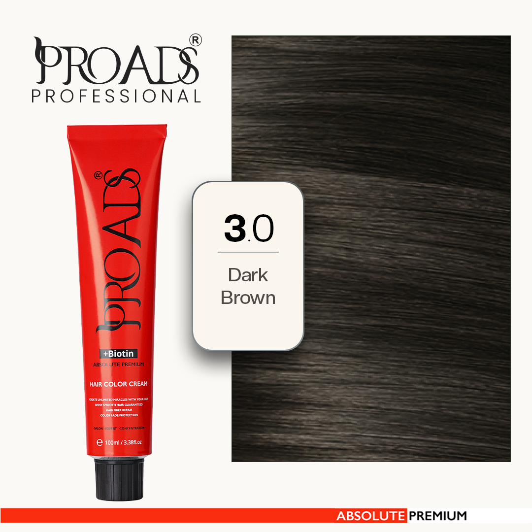 Proads Hair Color Cream 3.0 - 100 ml