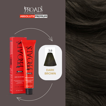 Proads Hair Color Cream 3.0 - 100 ml