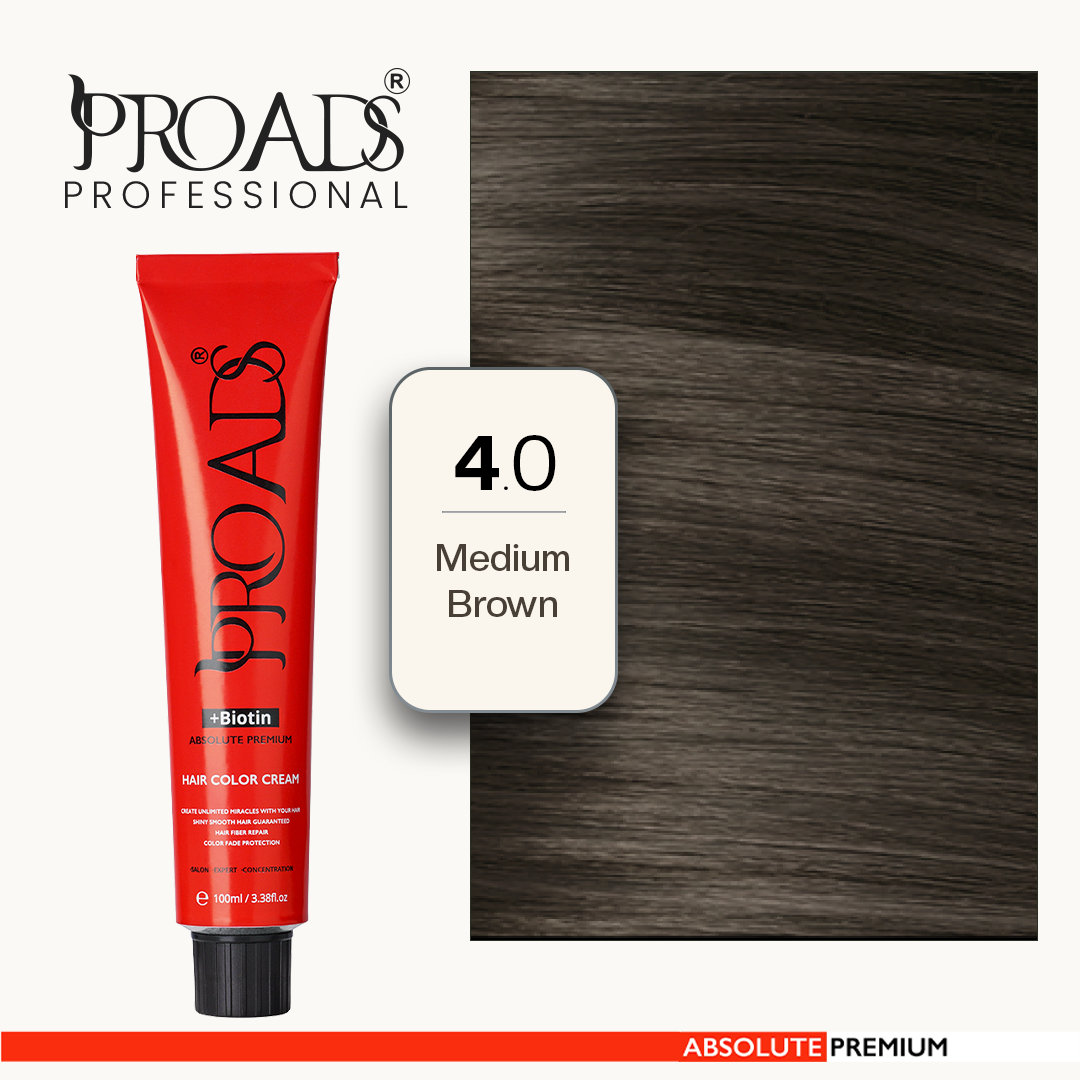 Proads Hair Color Cream 4.0 - 100 ml