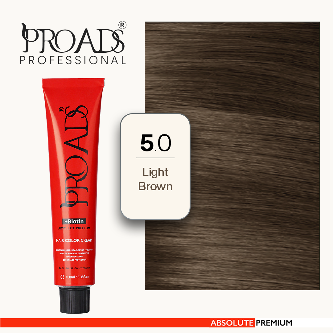 Proads Hair Color Cream 5.0 - 100 ml