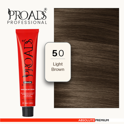 Proads Hair Color Cream 5.0 - 100 ml