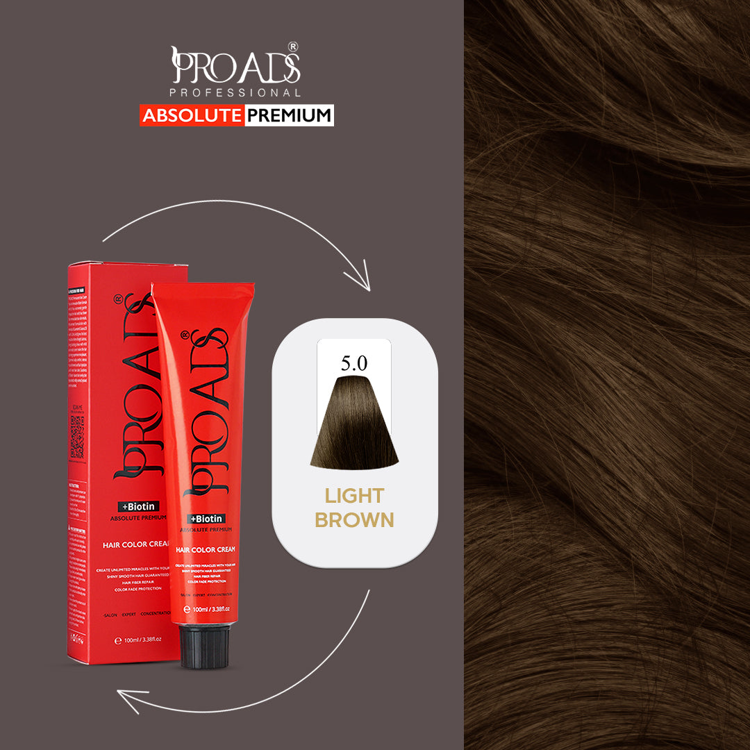 Proads Hair Color Cream 5.0 - 100 ml