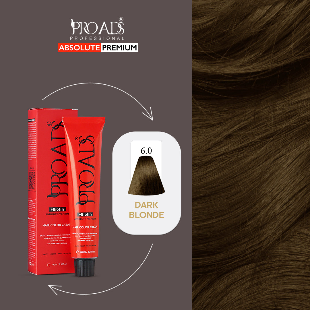Proads Hair Color Cream 6.0 - 100 ml