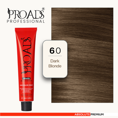 Proads Hair Color Cream 6.0 - 100 ml