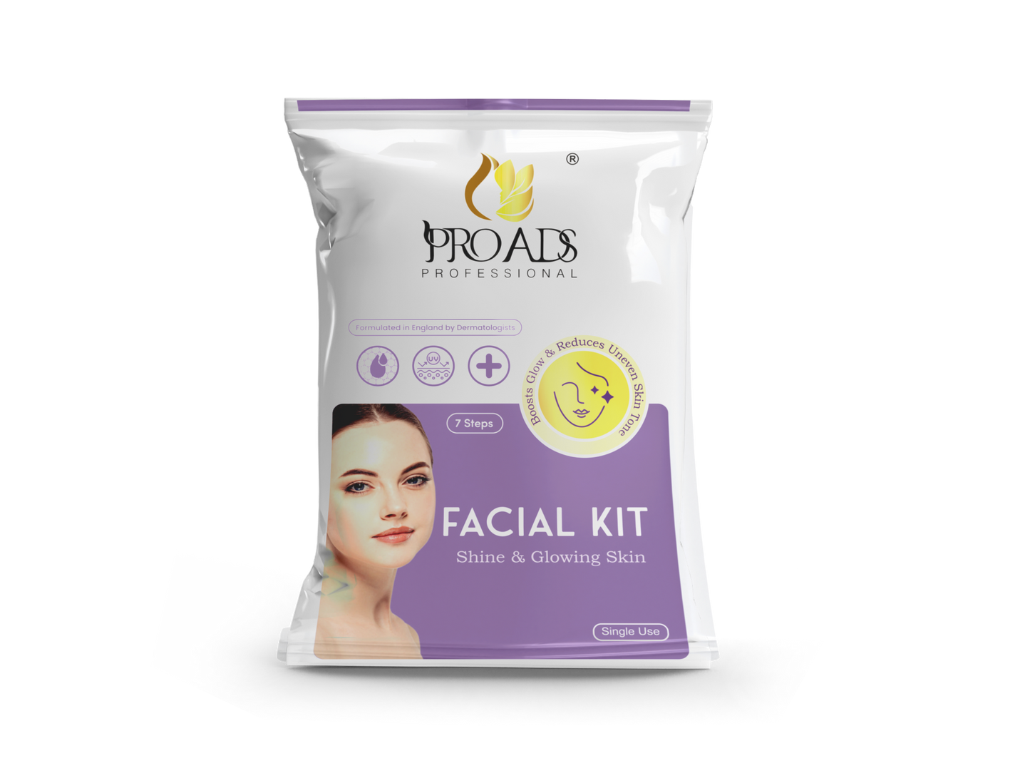 PROADS FACIAL KIT FOR SHINE & GLOWING SKIN (7-STEPS)