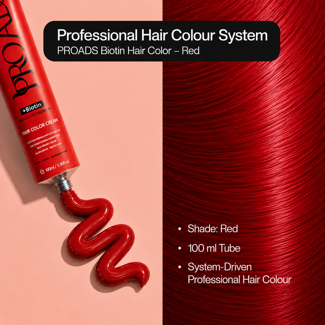 PROADS Professional Biotin Hair Color Red Corrector