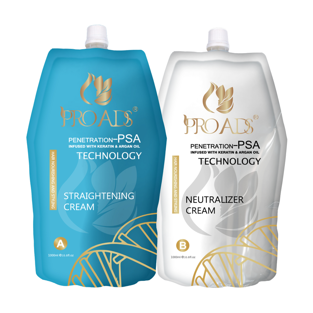 PROADS Straightening And Neutralizer Cream 1000 ml/125ml