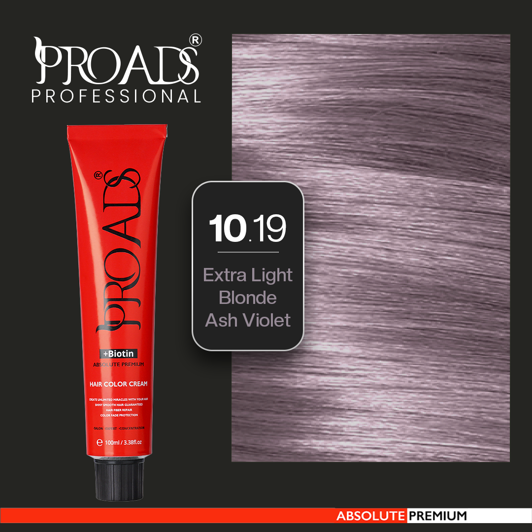 Proads Hair Color Cream 10.19 - 100 ml