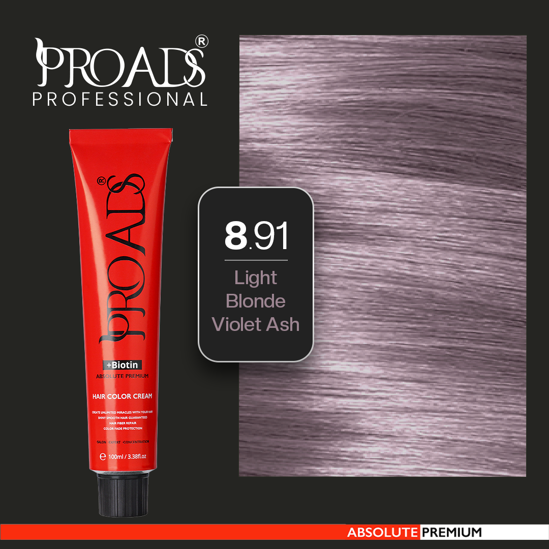 Proads Hair Color Cream 8.91 - 100 ml