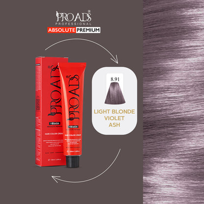 Proads Hair Color Cream 8.91 - 100 ml