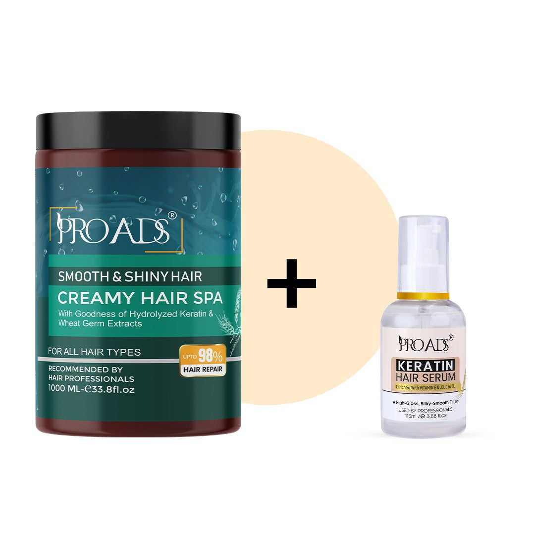 Creamy Hair Spa + Keratin Hair Serum