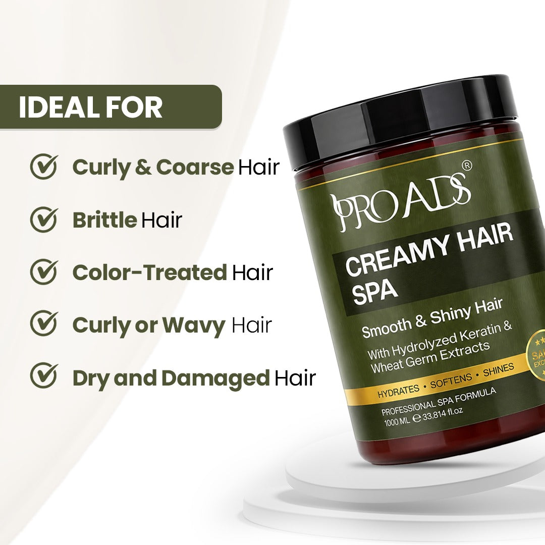 PROADS Creamy Hair Spa 1000g – Professional Salon Care