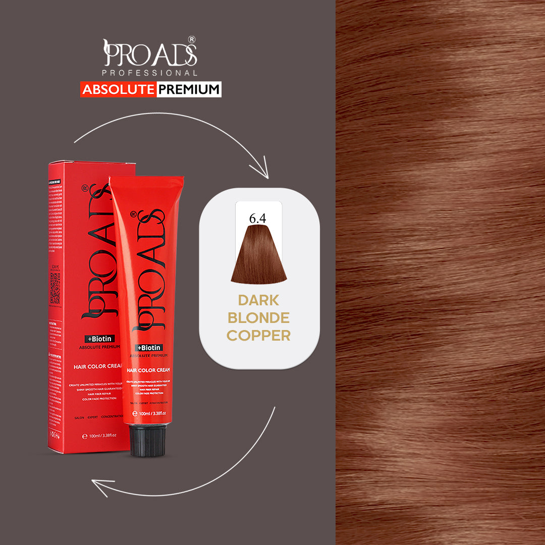 PROADS HAIR COLOR CREAM 6.4