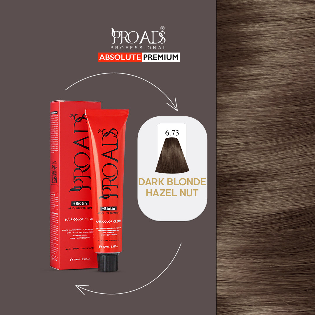 PROADS HAIR COLOR CREAM 6.73