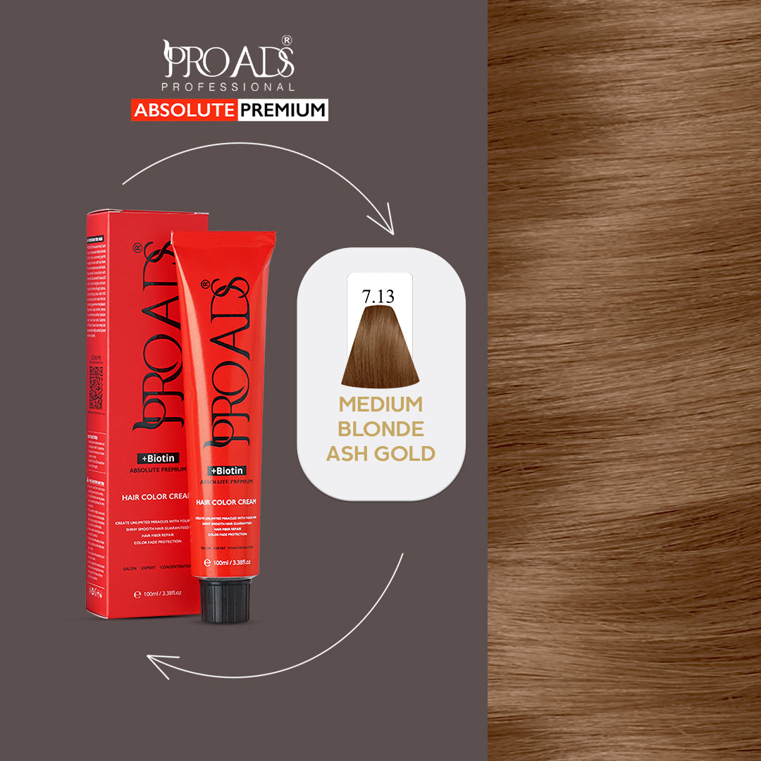 Proads Hair Color Cream 7.13 - 100 ml