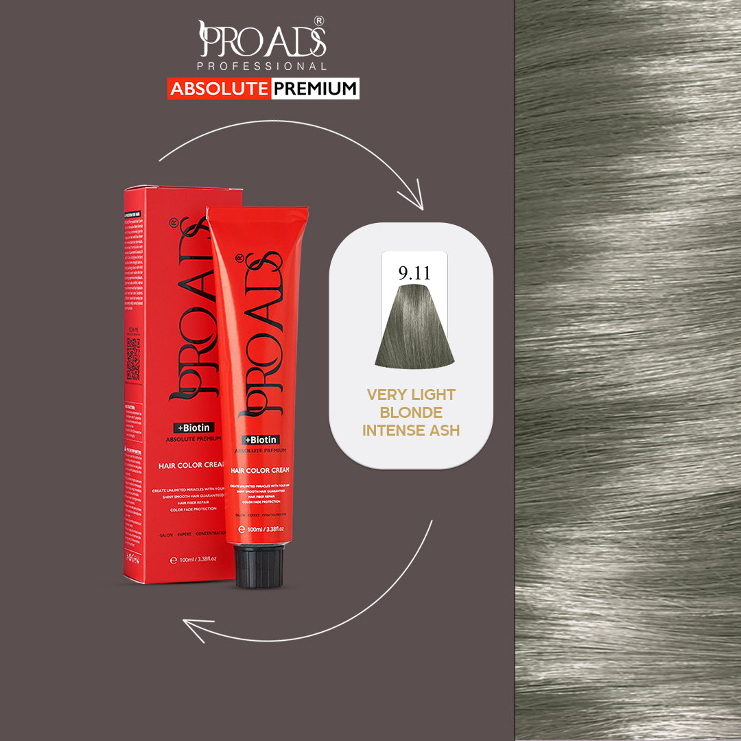 PROADS HAIR COLOR CREAM 9.11