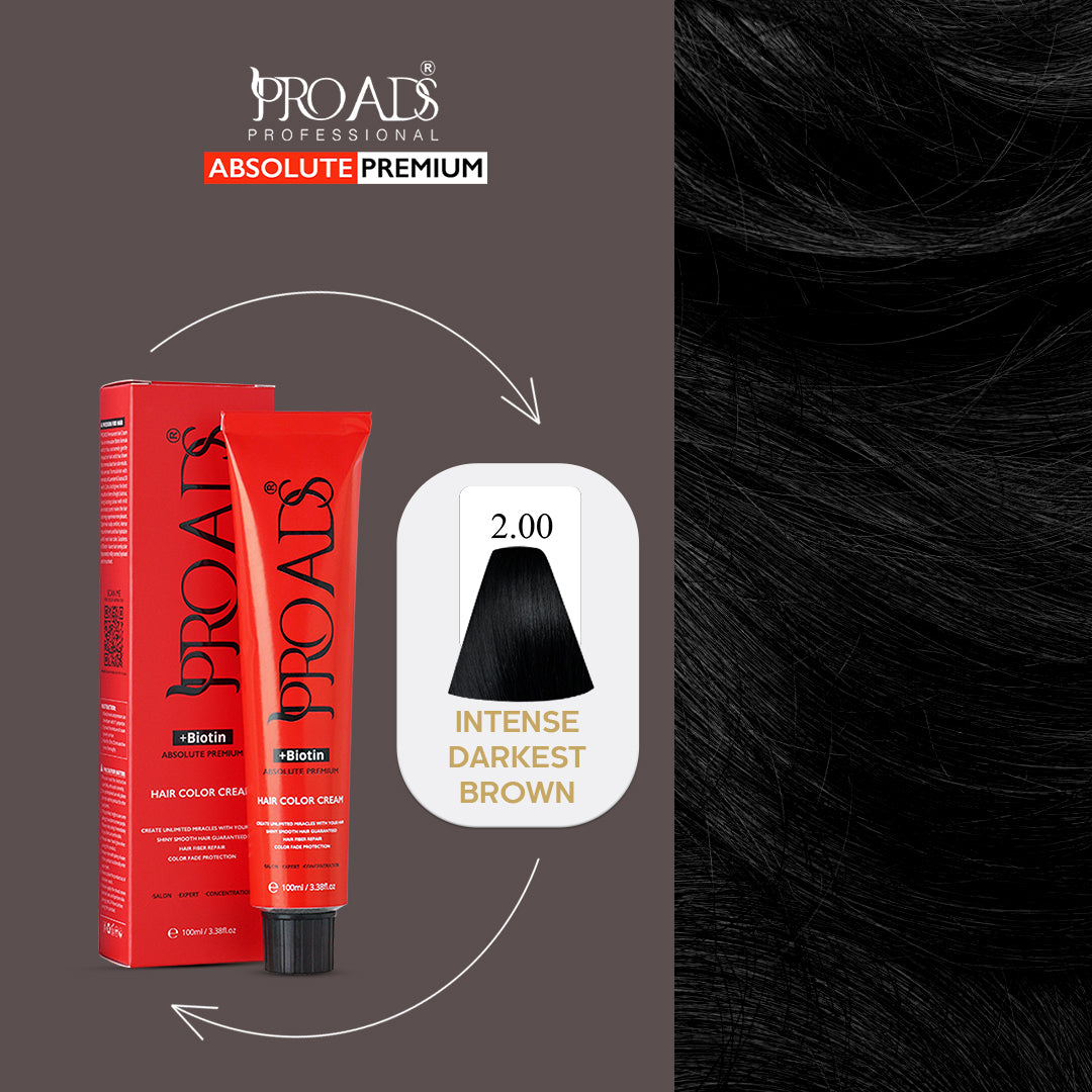 Proads Hair Color Cream 2.00 - 100 ml