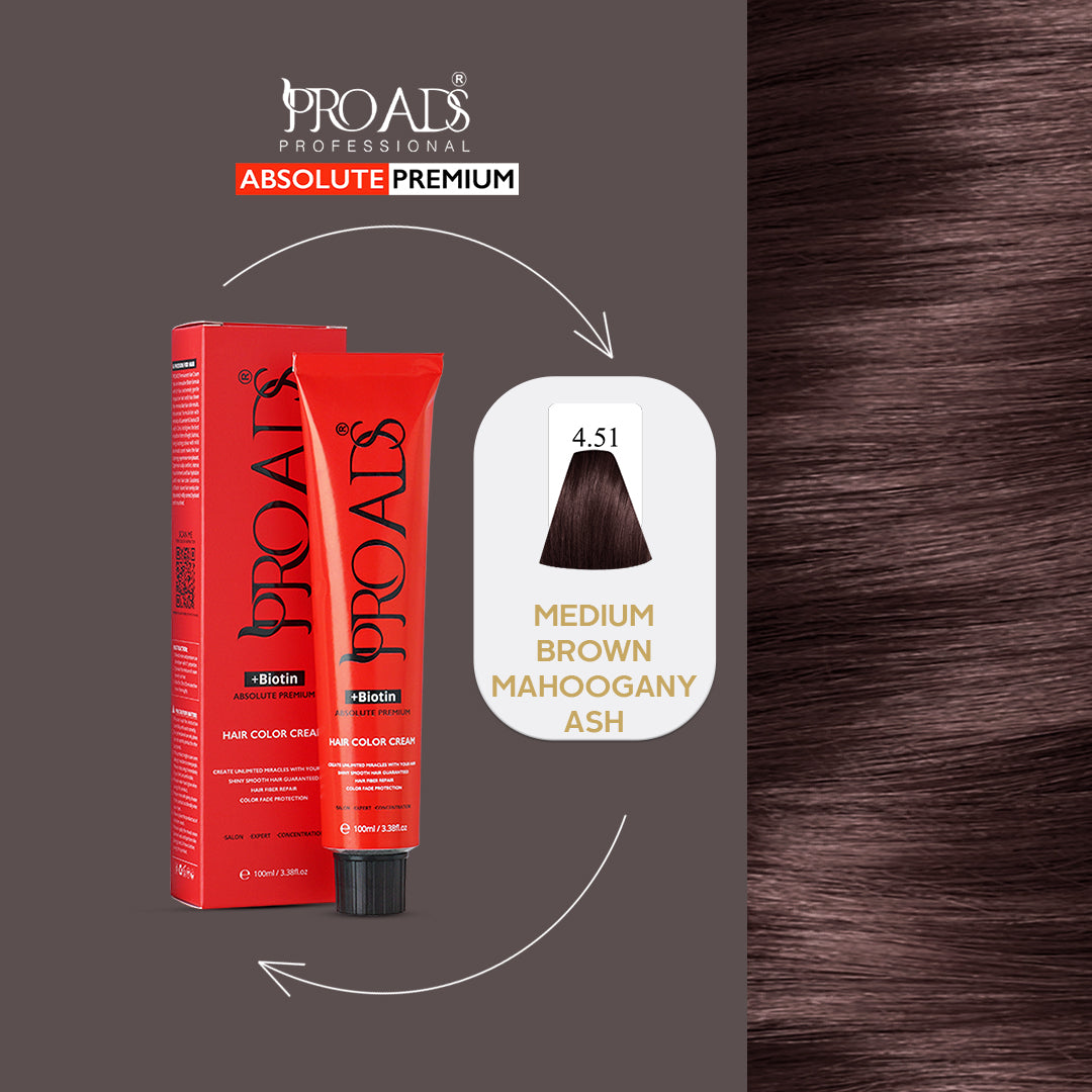Proads Hair Color Cream 4.51 - 100 ml