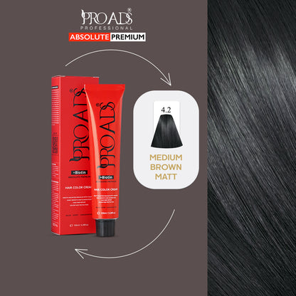Proads Hair Color Cream 4.2 - 100 ml