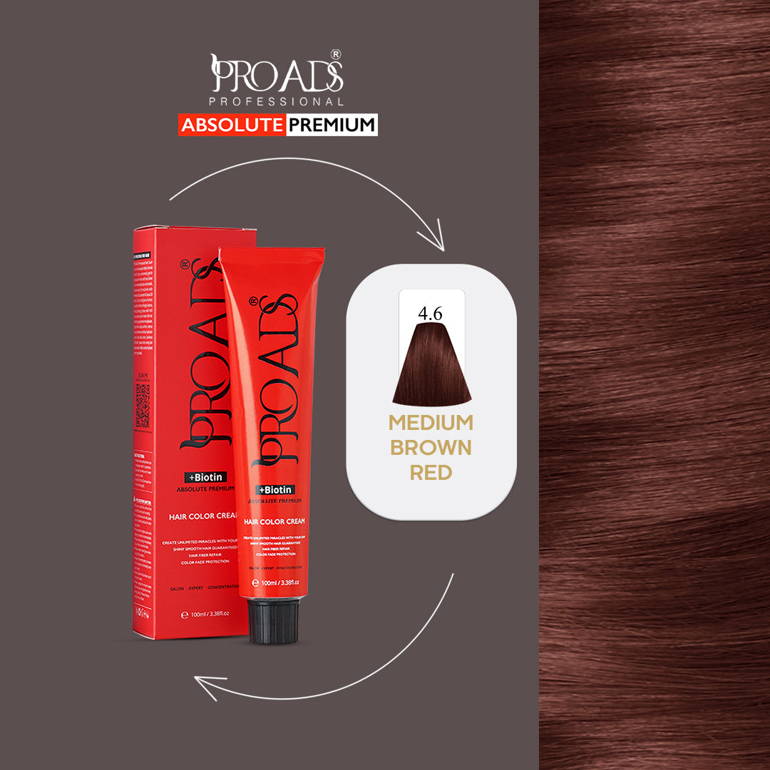 PROADS HAIR COLOR CREAM 4.6