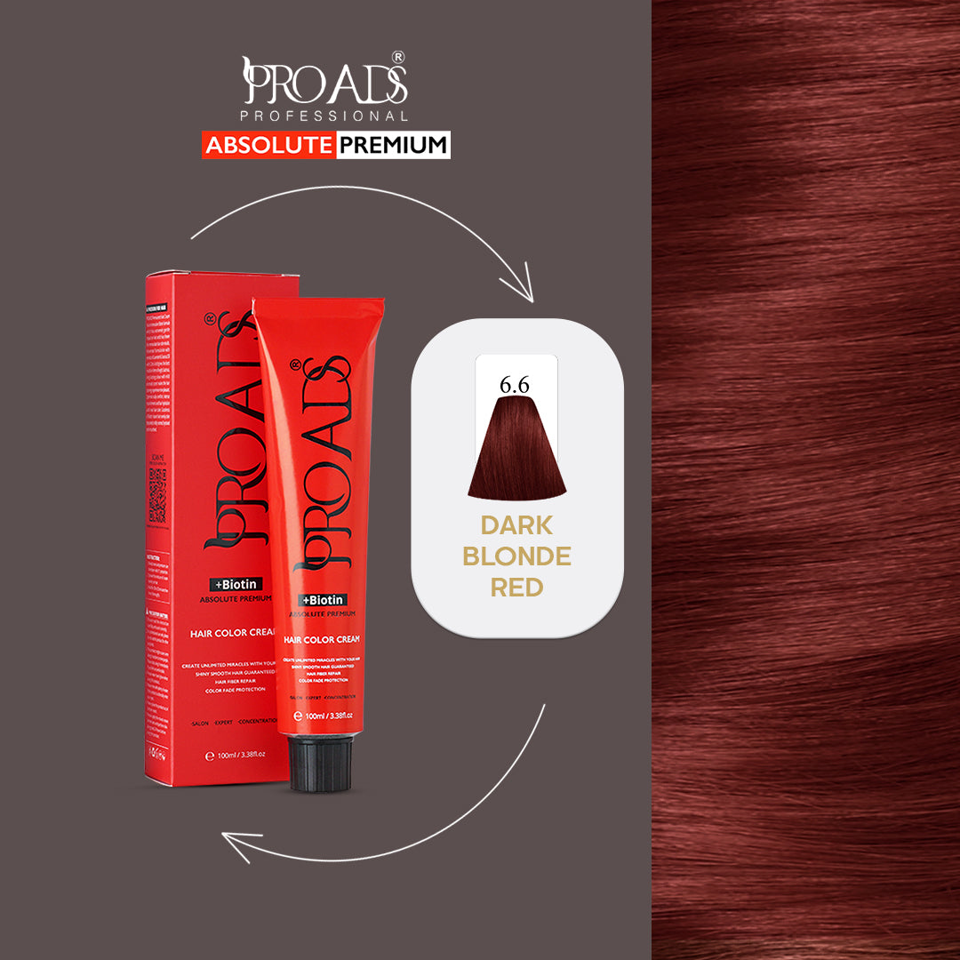 PROADS HAIR COLOR CREAM 6.6