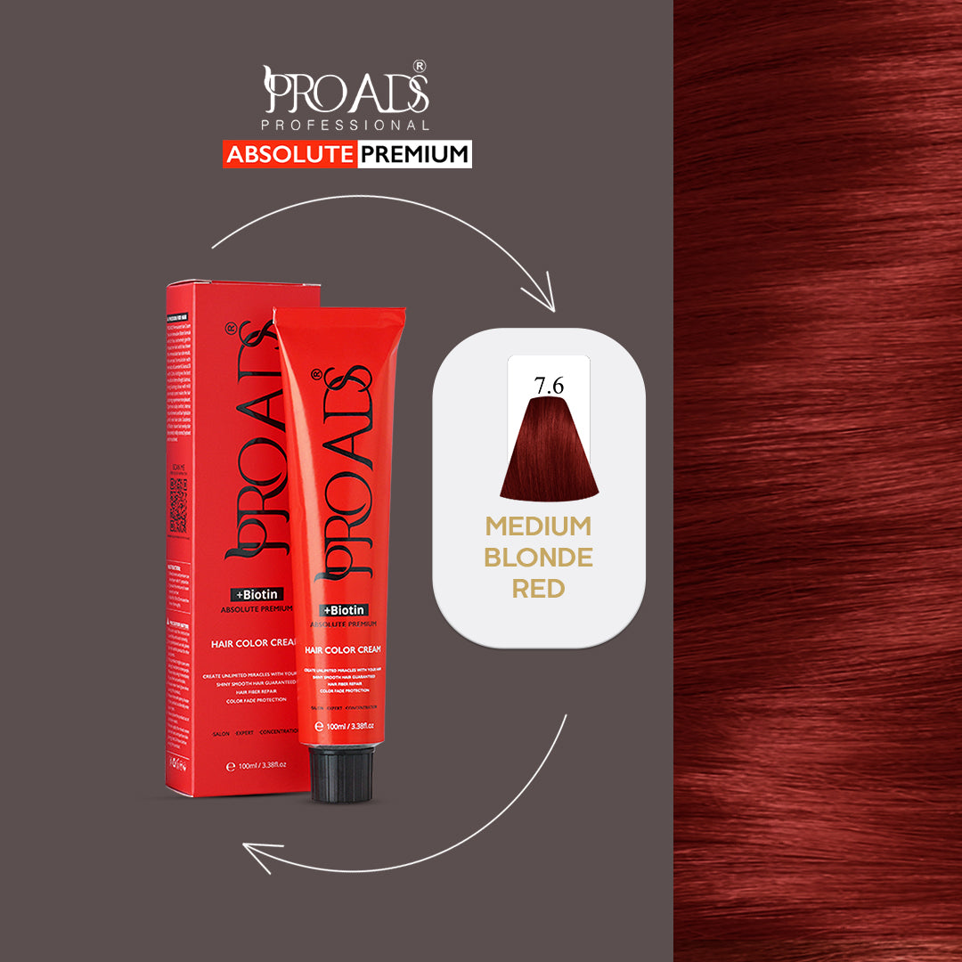 PROADS HAIR COLOR CREAM 7.6