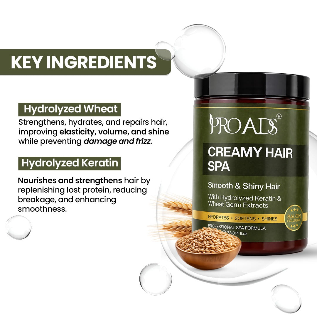 PROADS Creamy Hair Spa 1000g – Professional Salon Care