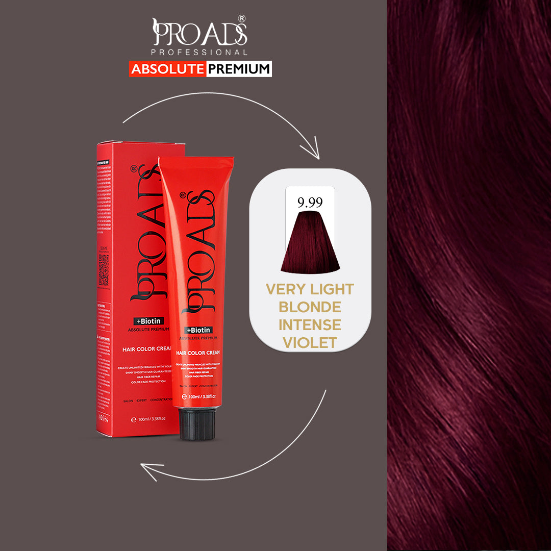 Proads Hair Color Cream 9.99 - 100 ml